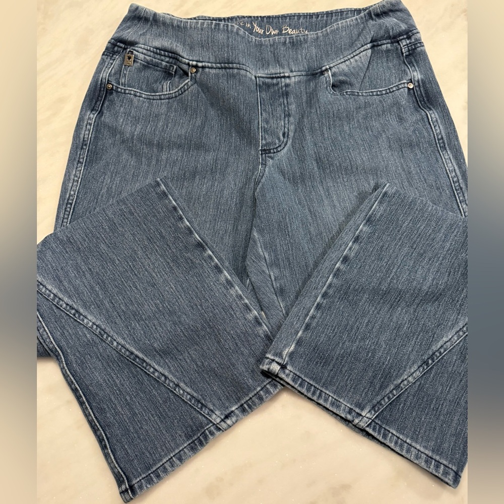 Belle by Kim Gravel Pull-on Bootcut Jeans Size 16